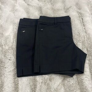 White House Black Market Black Tailored Stretch Shorts (2 pairs)